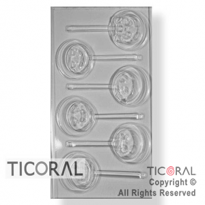 MOLDE C 1571 EMOTICONES CON PALITO 275X175MM APROX x 4